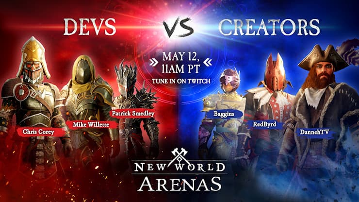 New World Twitch Drops - Devs Vs. Creators Stream